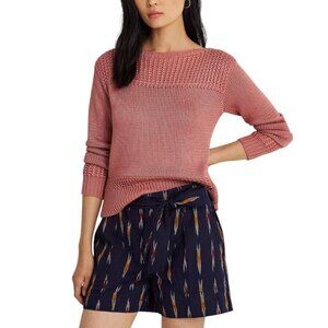 Lauren Ralph Lauren Women's Size XXL Boatneck Pink Mahagony Sweater